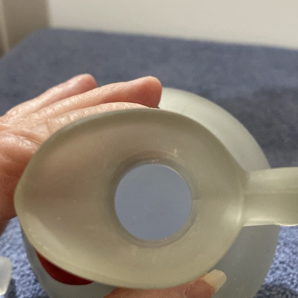 Frosted Glass Vinegar and Oil Decanters - Picture 6 of 11